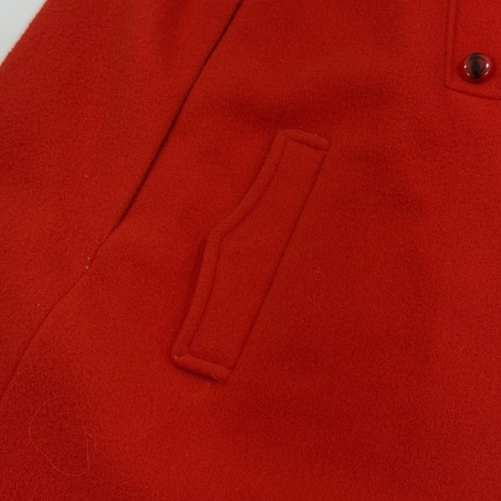 Vintage Red Leopard Faux Fur Womens Cloak Vest Gilet Cape One‎ Size